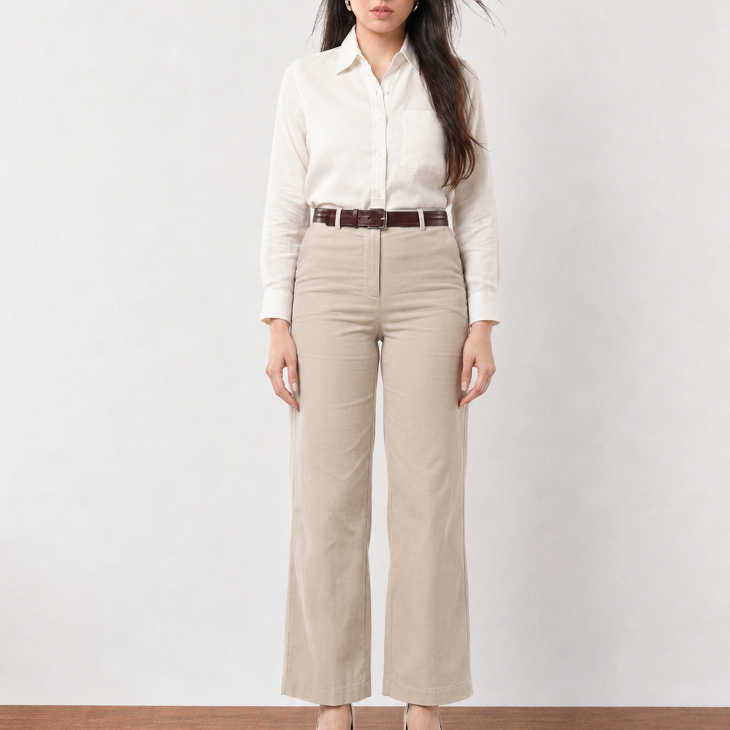 Gabriela Straight Linen Pants