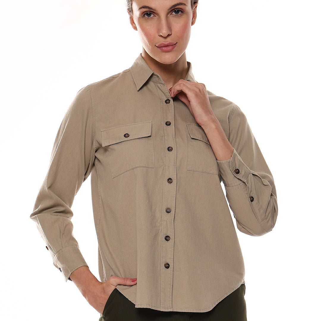 Analia Cotton Utility Shirt