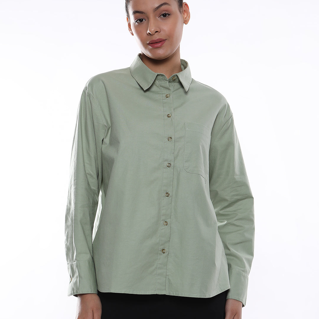 Alanis Oversized Cotton Shirt