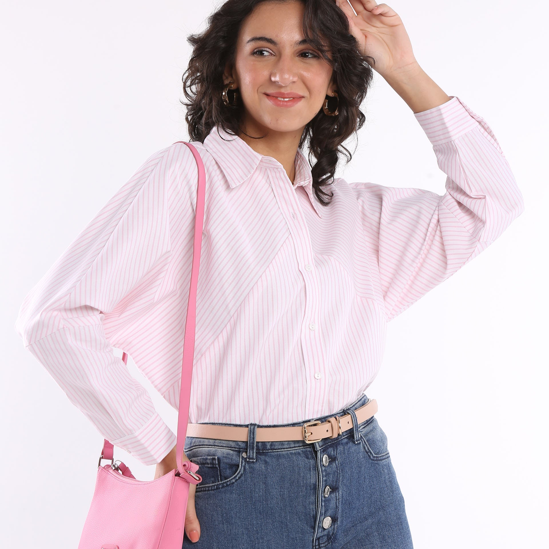 Ellory Pink Stripes Cotton Formal Shirt