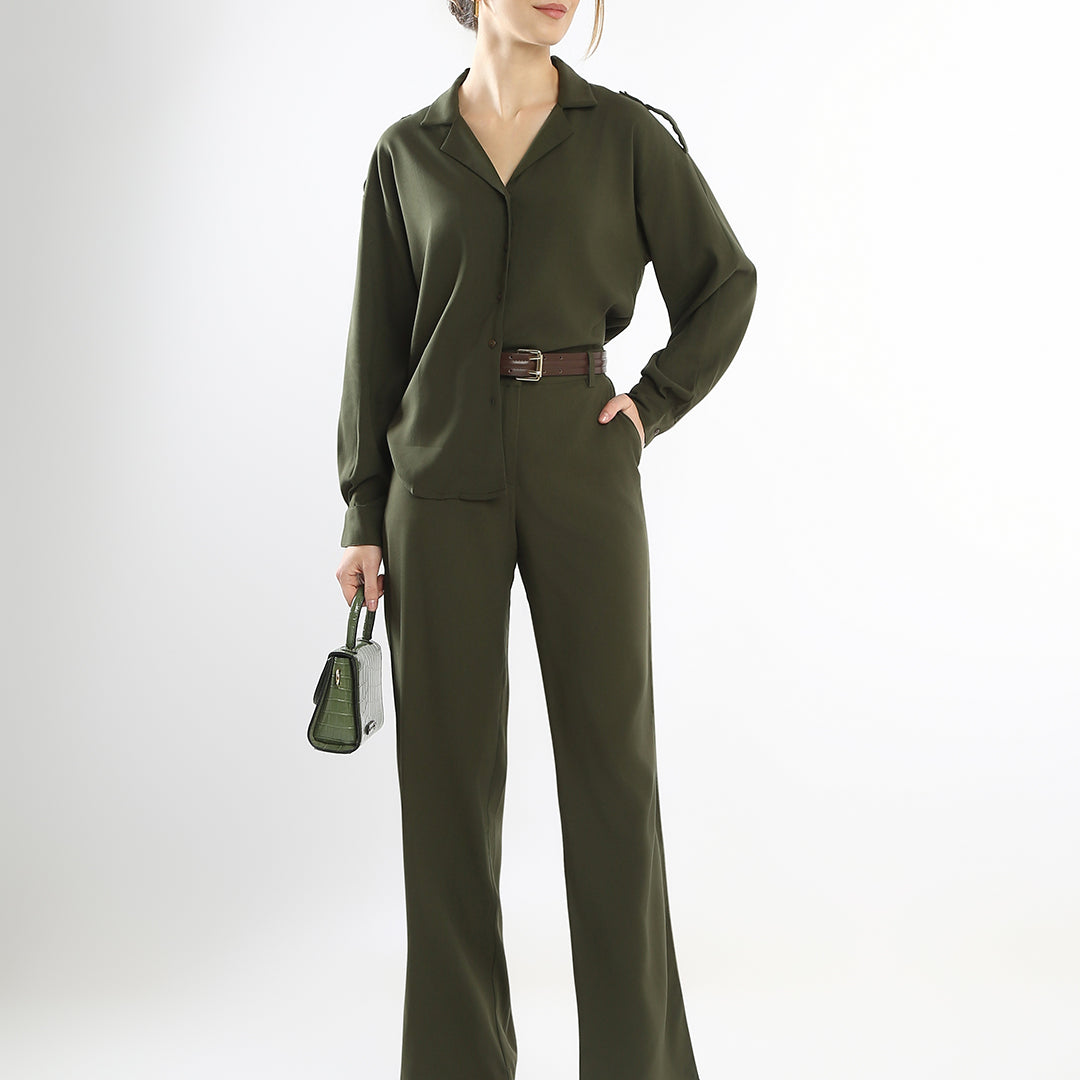 Durance Viscose Stylish Office Co-Ord Set