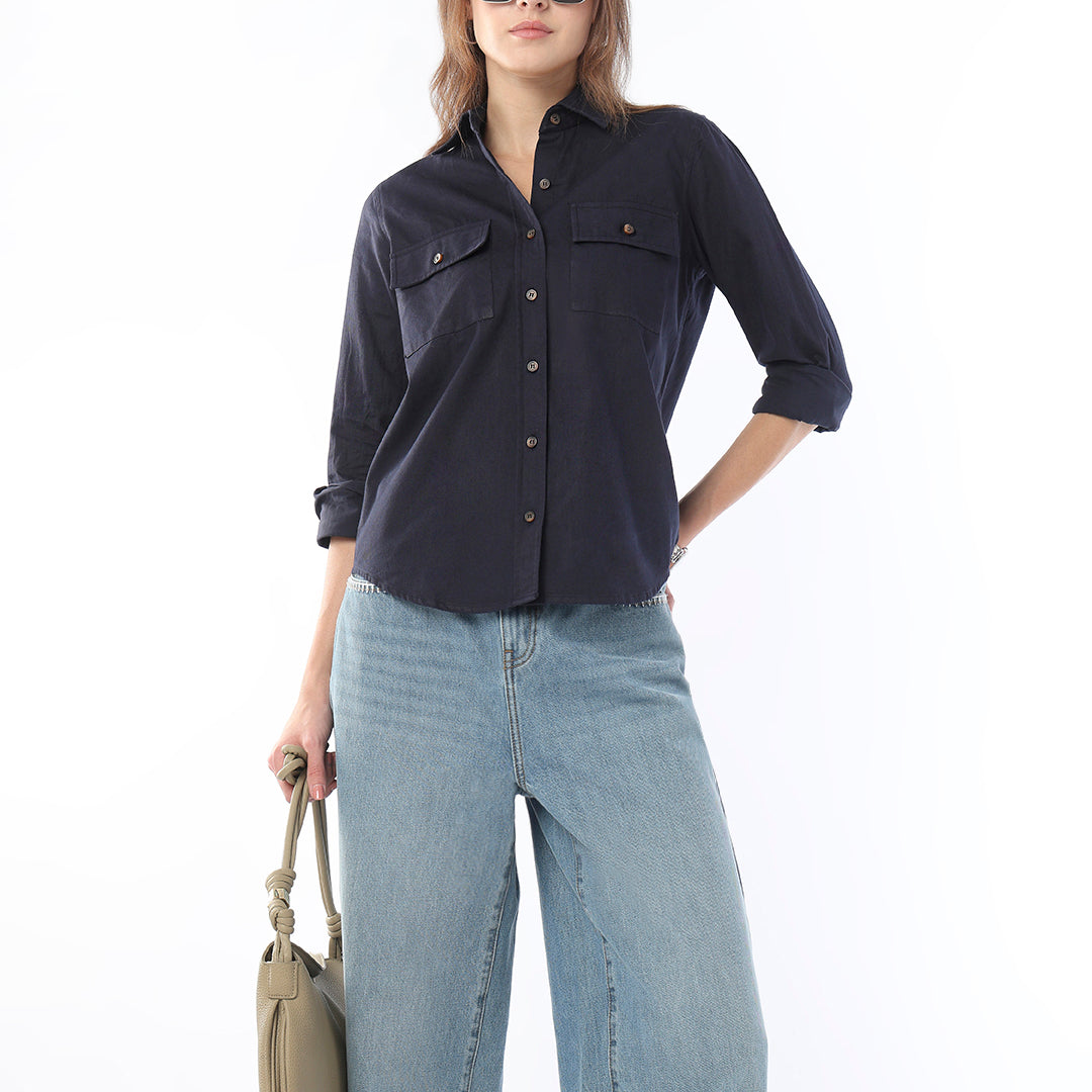 Analia Cotton Utility Shirt
