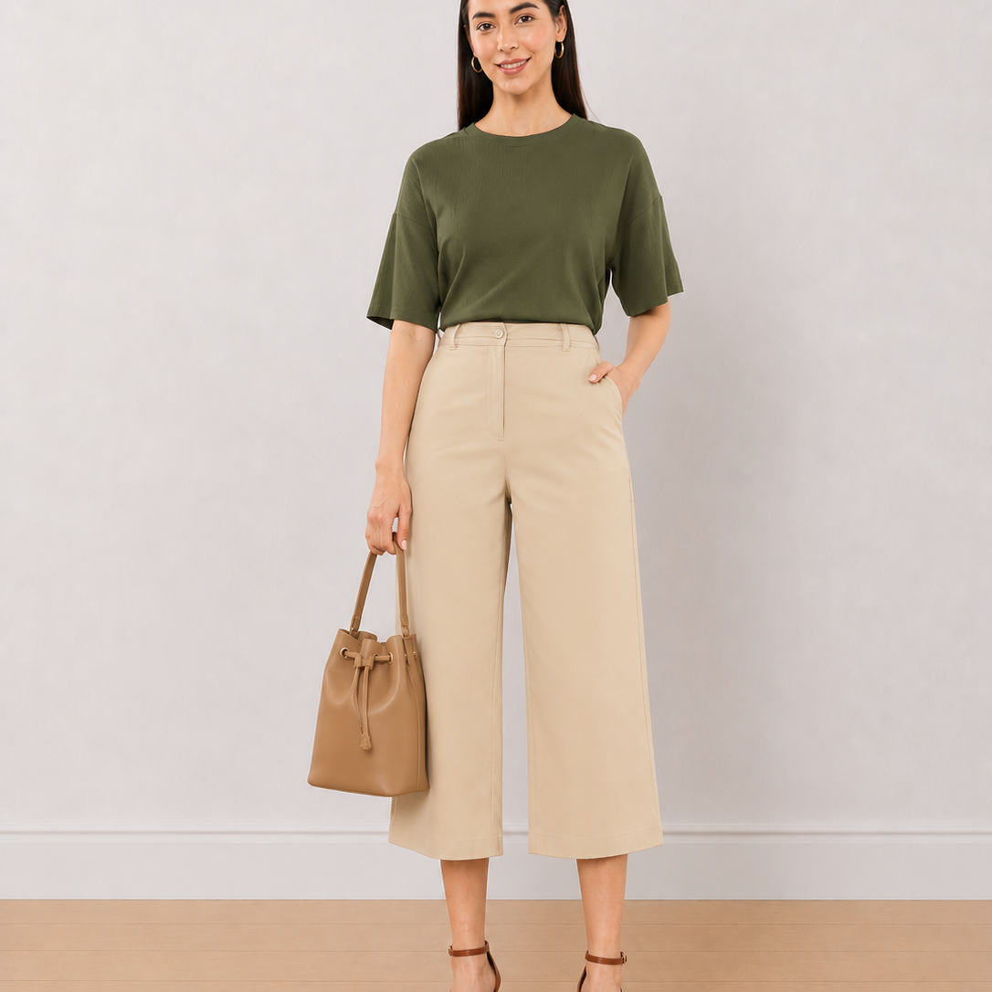Bella Formal 3/4th Straight Pants