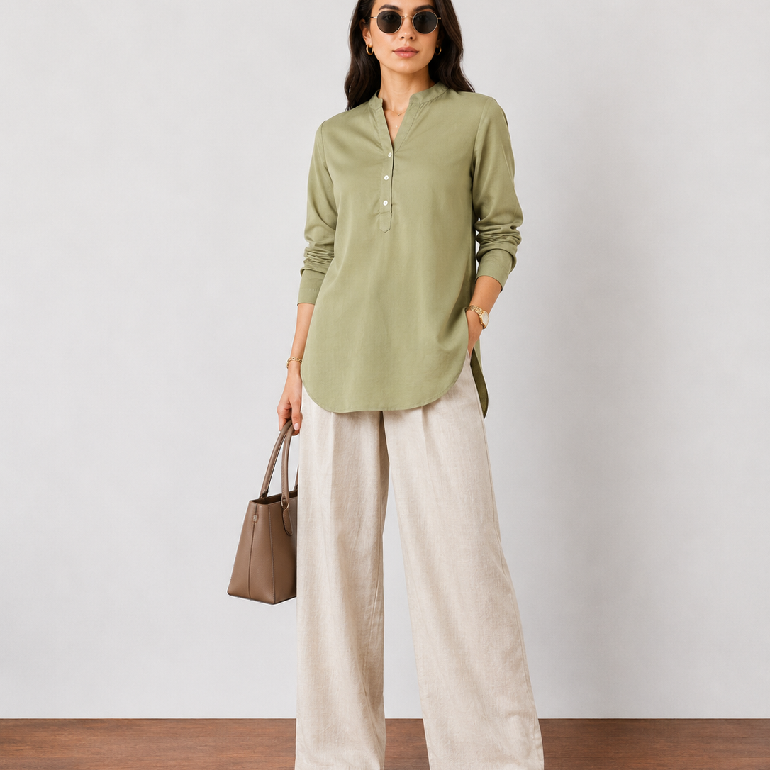 Gemini Linen Tunic Top