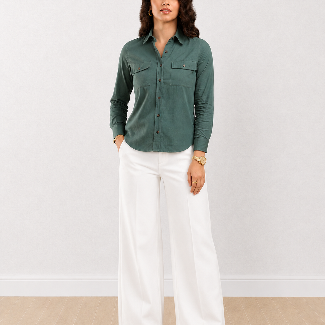 Analia Cotton Utility Shirt