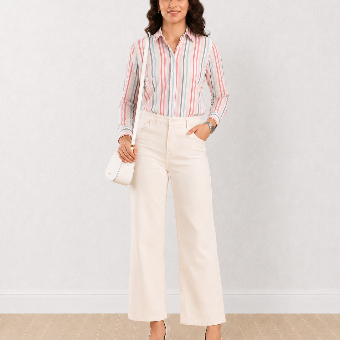 Dali Striped Cotton Formal Shirt