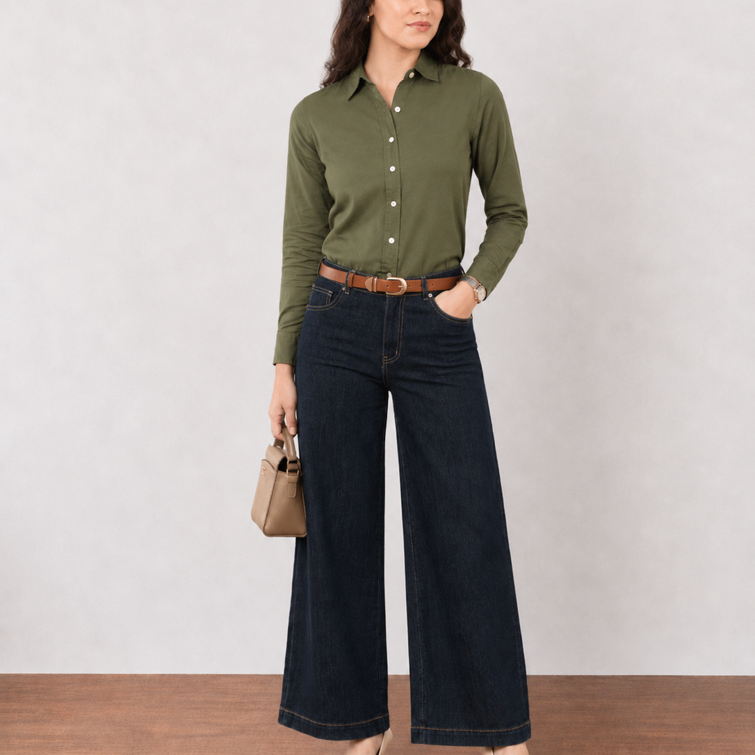 Dora Cotton Linen Formal Shirt