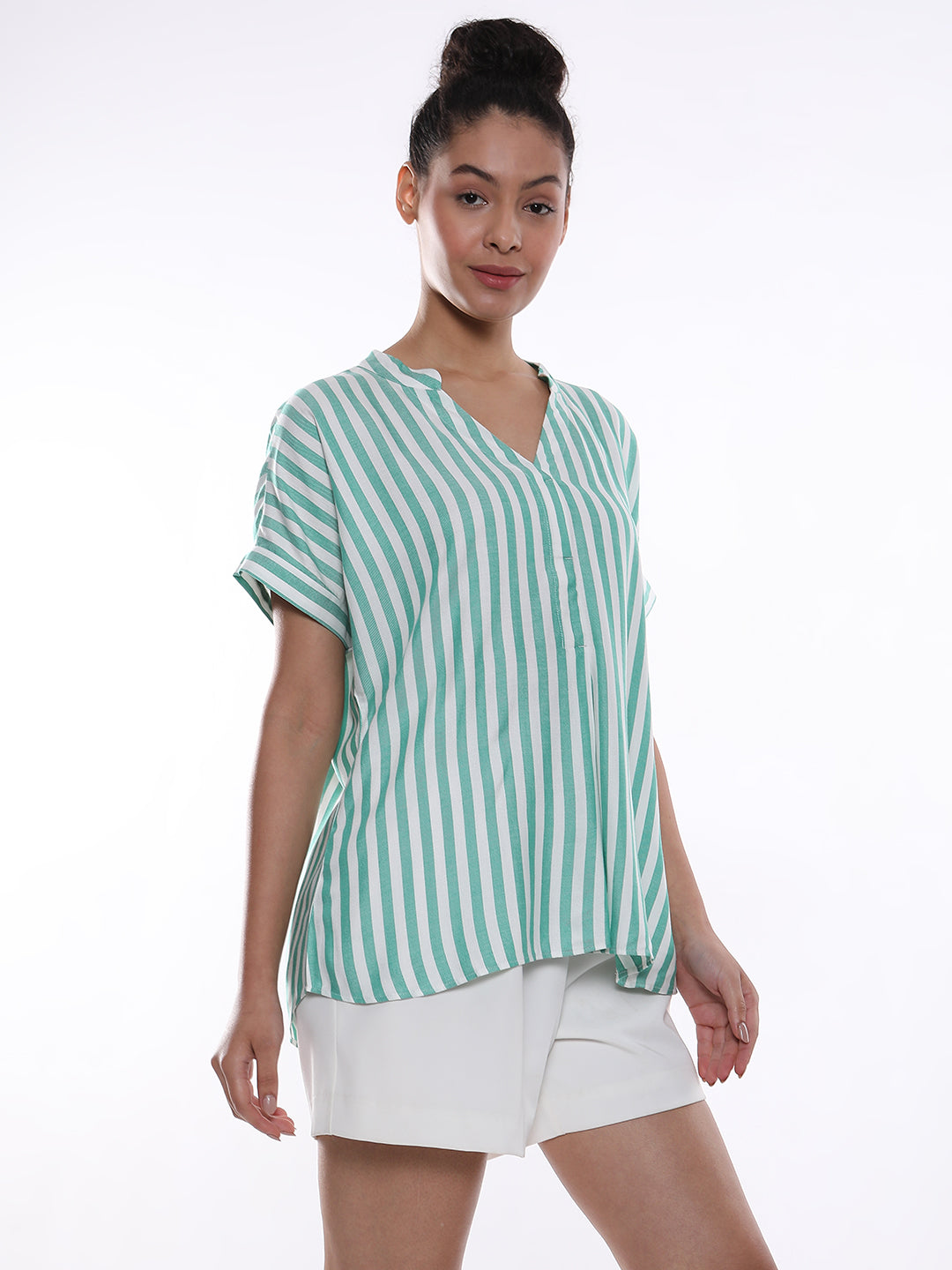 Girl wearing Viscose fabric top for women from Gazillion