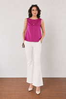 Epigamia Cotton Classy Formal Sleeveless Top
