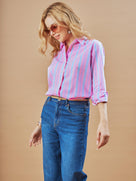 Elisha Pink Stripes Cotton Formal Shirt