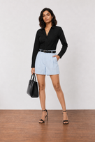 Grace Linen Pleated Shorts