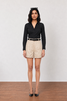 Grace Linen Pleated Shorts