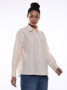 Anissa Striped Oversized Cotton Shirt