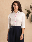 Dew Splatter Print Office Casual Shirt