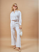 Della Embriodered Cotton Stylish Office Co-Ord Set