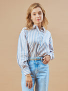 Darryl Striped Viscose Casual Shirt
