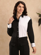 Dana Colour Blocked Cotton Shirt