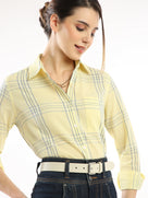 Earnia Checks Cotton Office Shirt