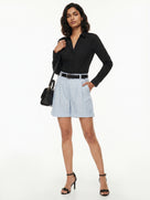 Grace Linen Pleated Shorts