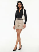 Grace Linen Pleated Shorts