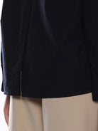 Alanis Navy Blue Cotton Oversized Shirt for Women - Copenhagen Fit from GAZILLION - Back Detail