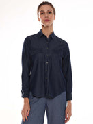 Arena Indigo Blue Denim Utility Shirt