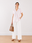 Ellora Stripes Formal Top