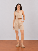 Daylin Vest Stylish Cotton Linen Co-Ord Set