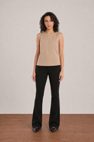 Etta Cotton Classy Formal Sleeveless Top