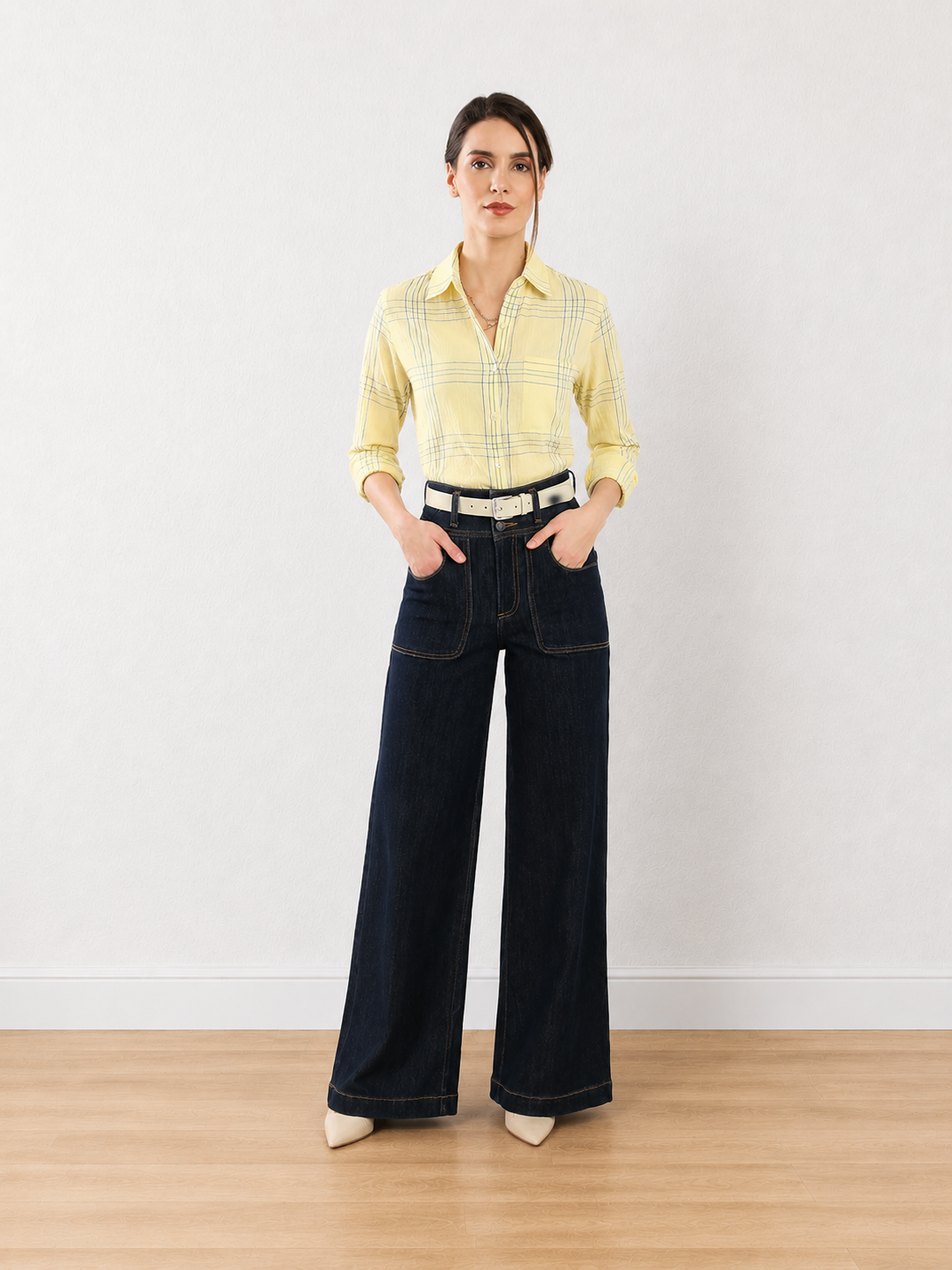 Earnia Checks Cotton Office Shirt