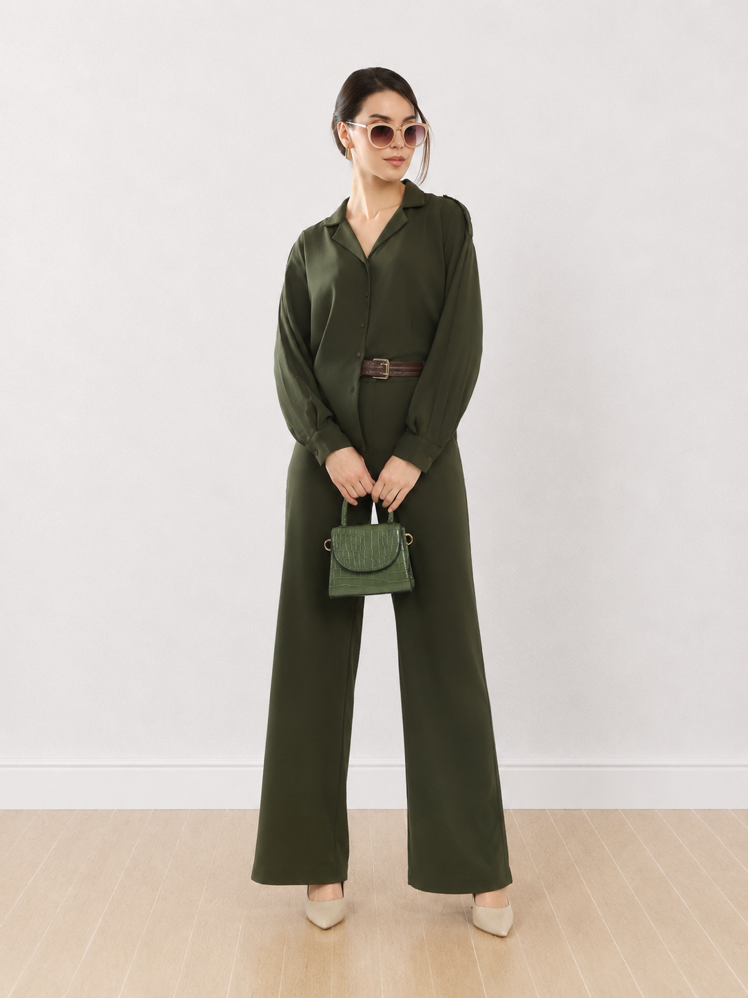 Durance Viscose Stylish Office Co-Ord Set