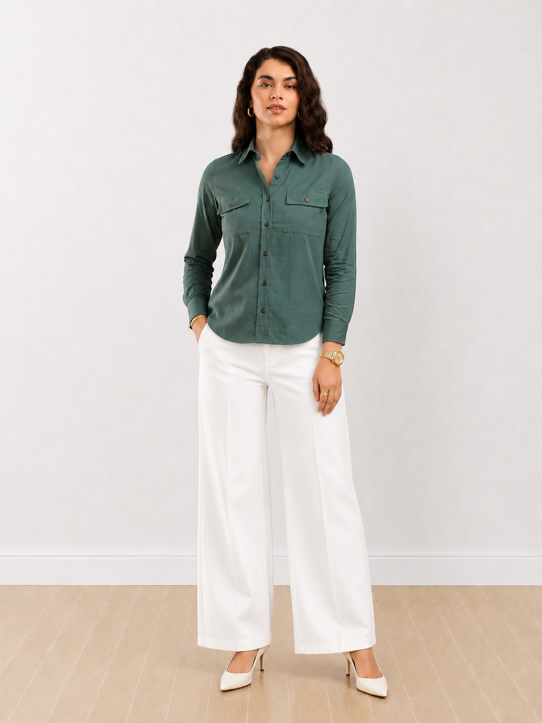 Analia Cotton Utility Shirt