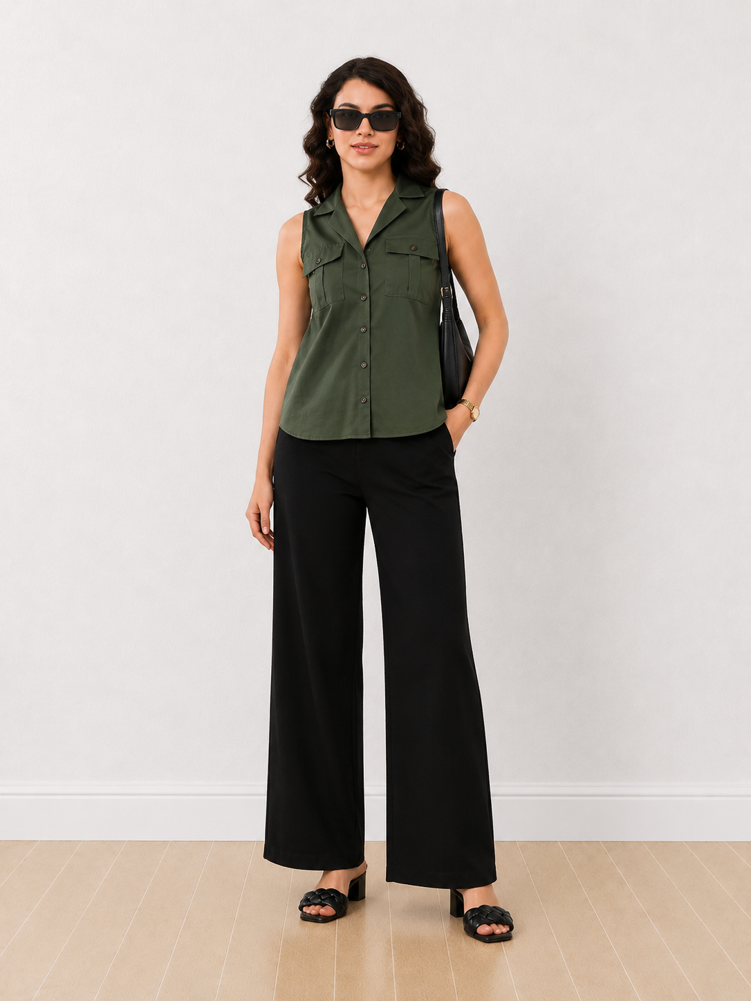 Dawn Sleeveless Utility Shirt