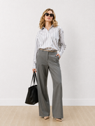 Delilah Stripped Cotton Oversized Shirt