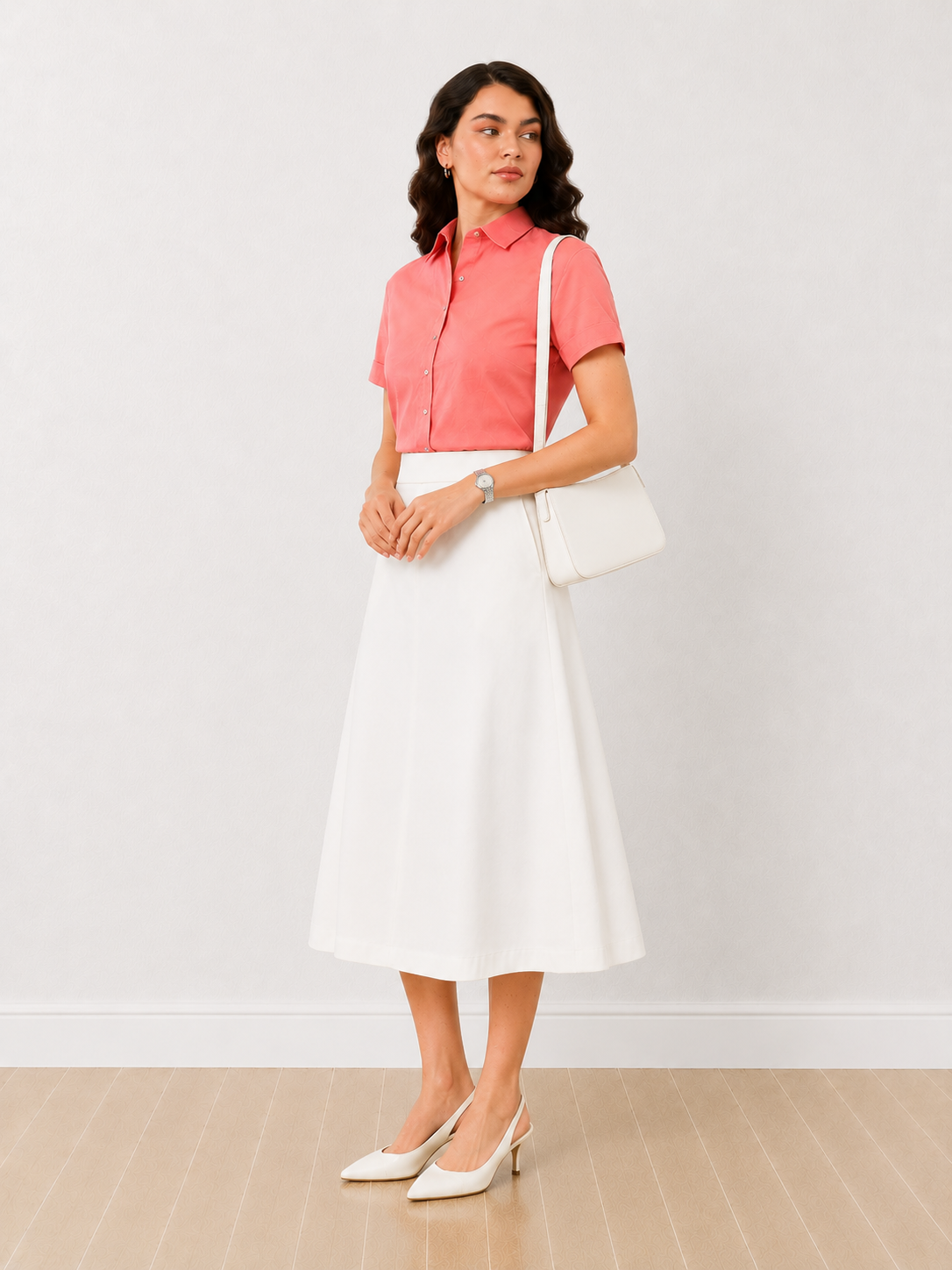 Ariana Formal Half Sleeves Cotton Shirt