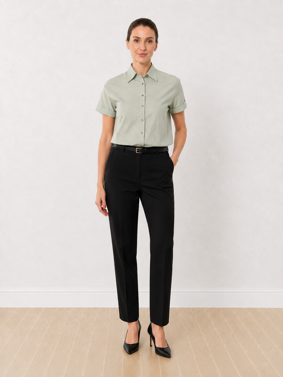 Ariana Formal Half Sleeves Cotton Shirt