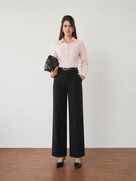 Faye Cotton Flat Front Pants