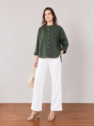 Forest Cotton Linen Shirt