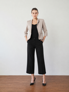 Faith Cropped Cotton Blazer