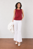 Etta Cotton Classy Formal Sleeveless Top