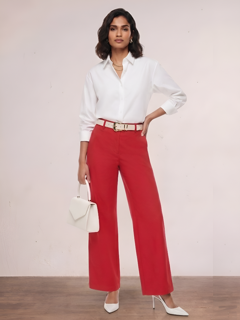 Garnet Pleated Broad Pants