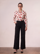 Greth Red Floral Print Shirt