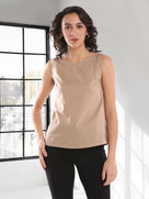Etta Cotton Classy Formal Sleeveless Top